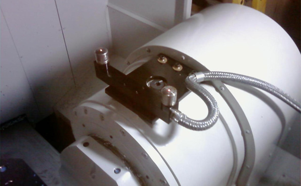 Laser tool setter on a 5 axis machine